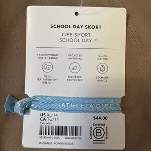 Athleta Girl School Day Skort - khaki